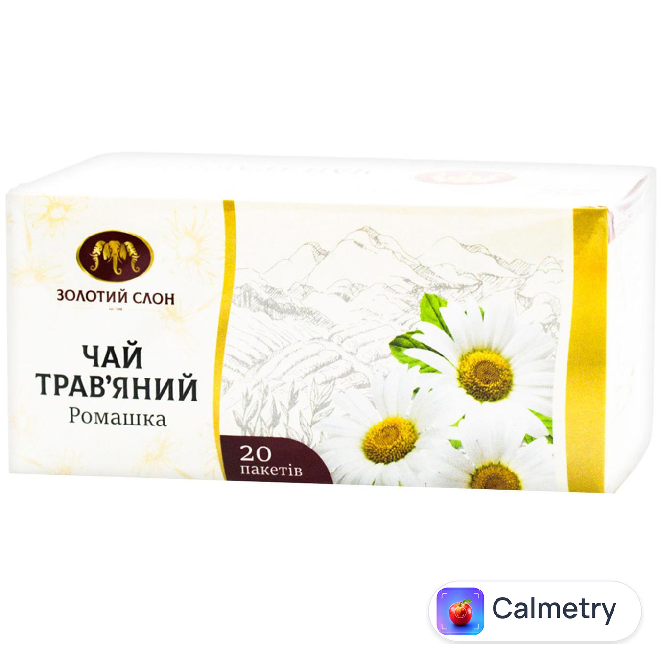 Чай трав'яний Золотий Слон Ромашка 1г*20шт — фото продукту