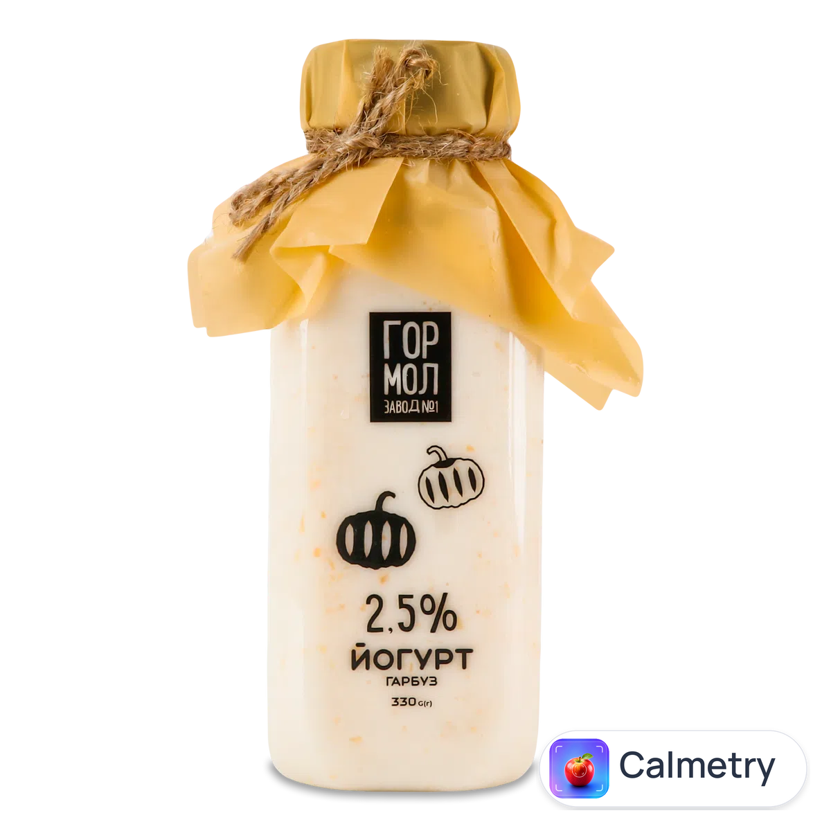Йогурт «Гормолзавод №1» гарбузовий 2,5% 330г Міськмолзавод №1