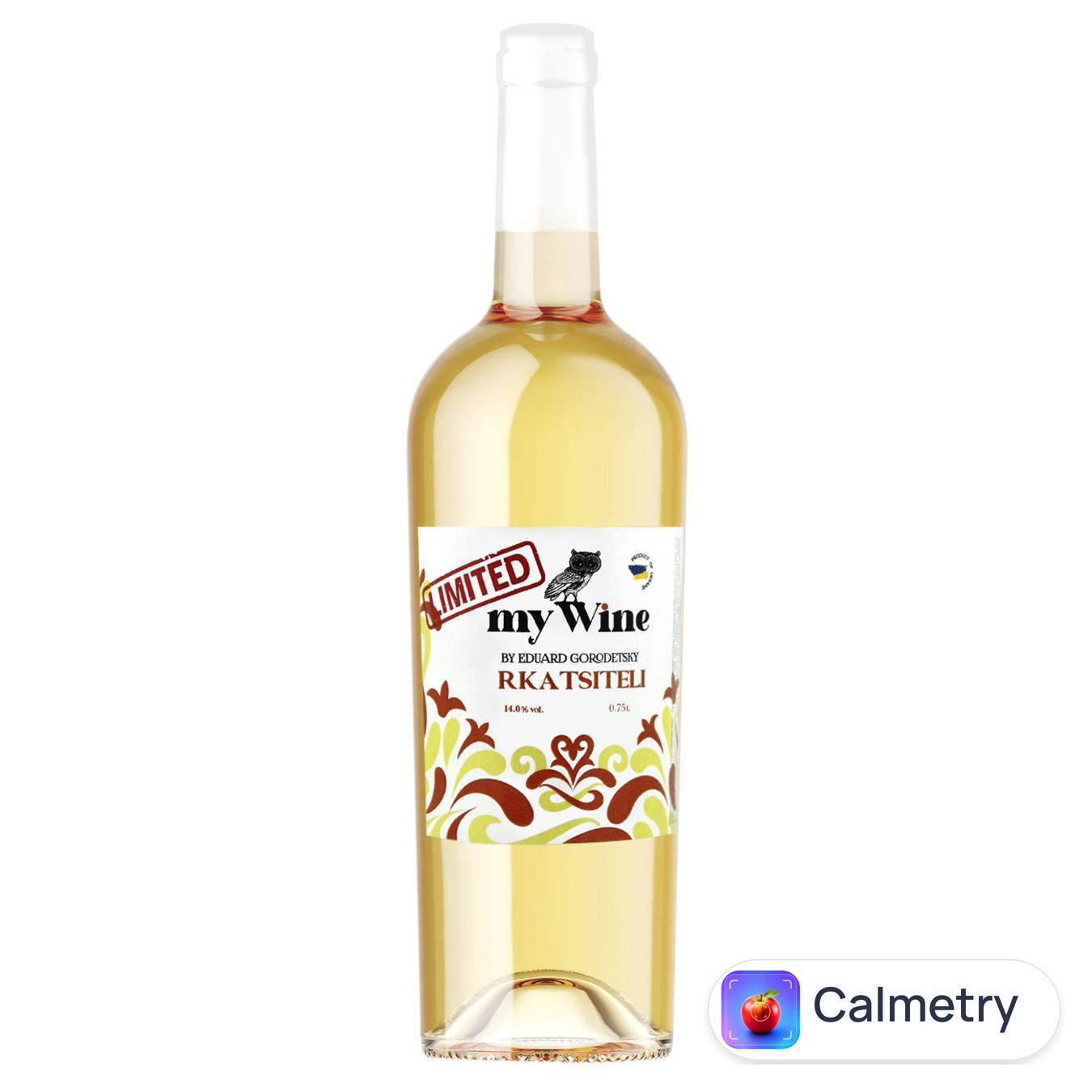 Вино My Wine Ркацителі біле сухе 14% 0,75л — фото продукту