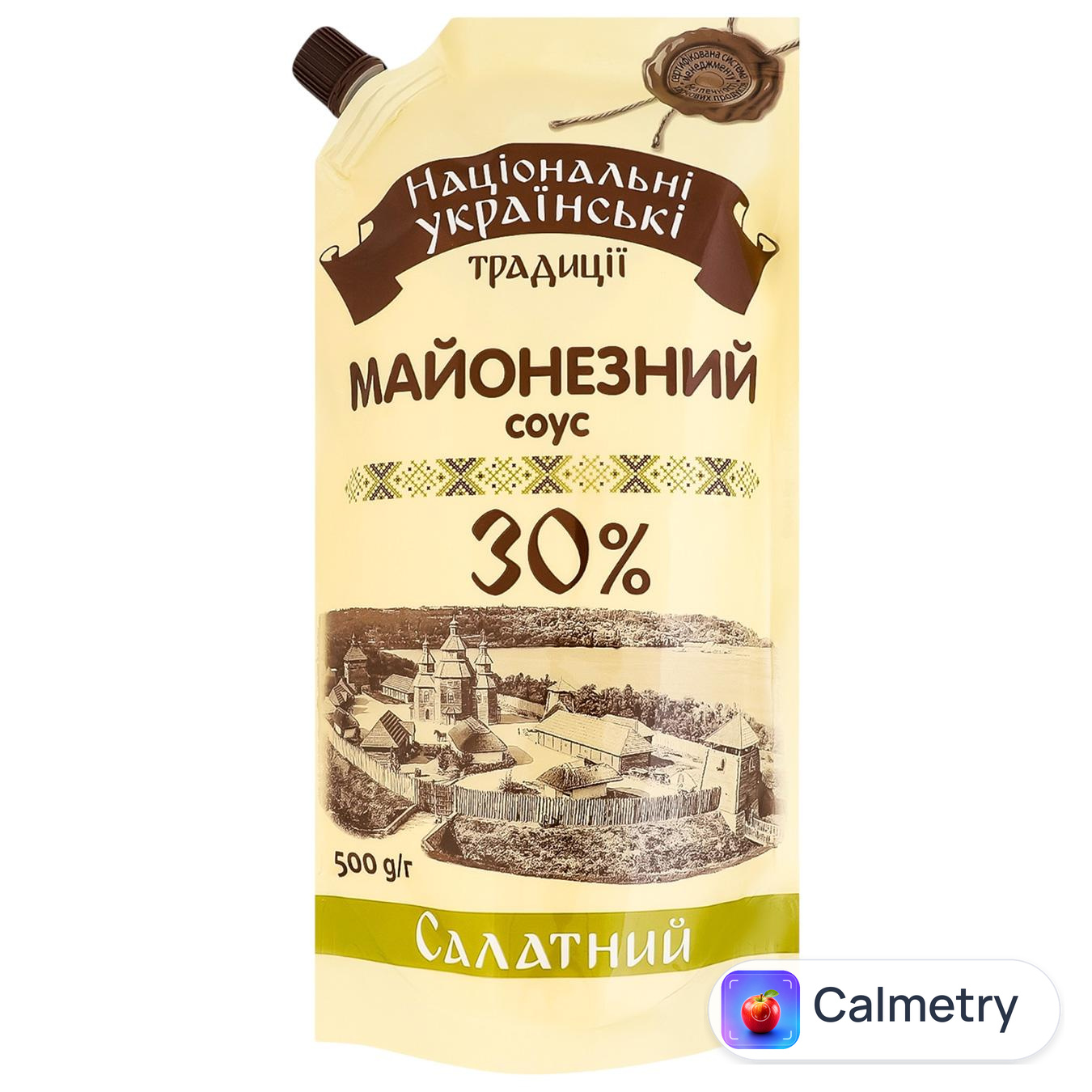 Майонезний соус Національні Українські Традиції Салатний 30% 500г