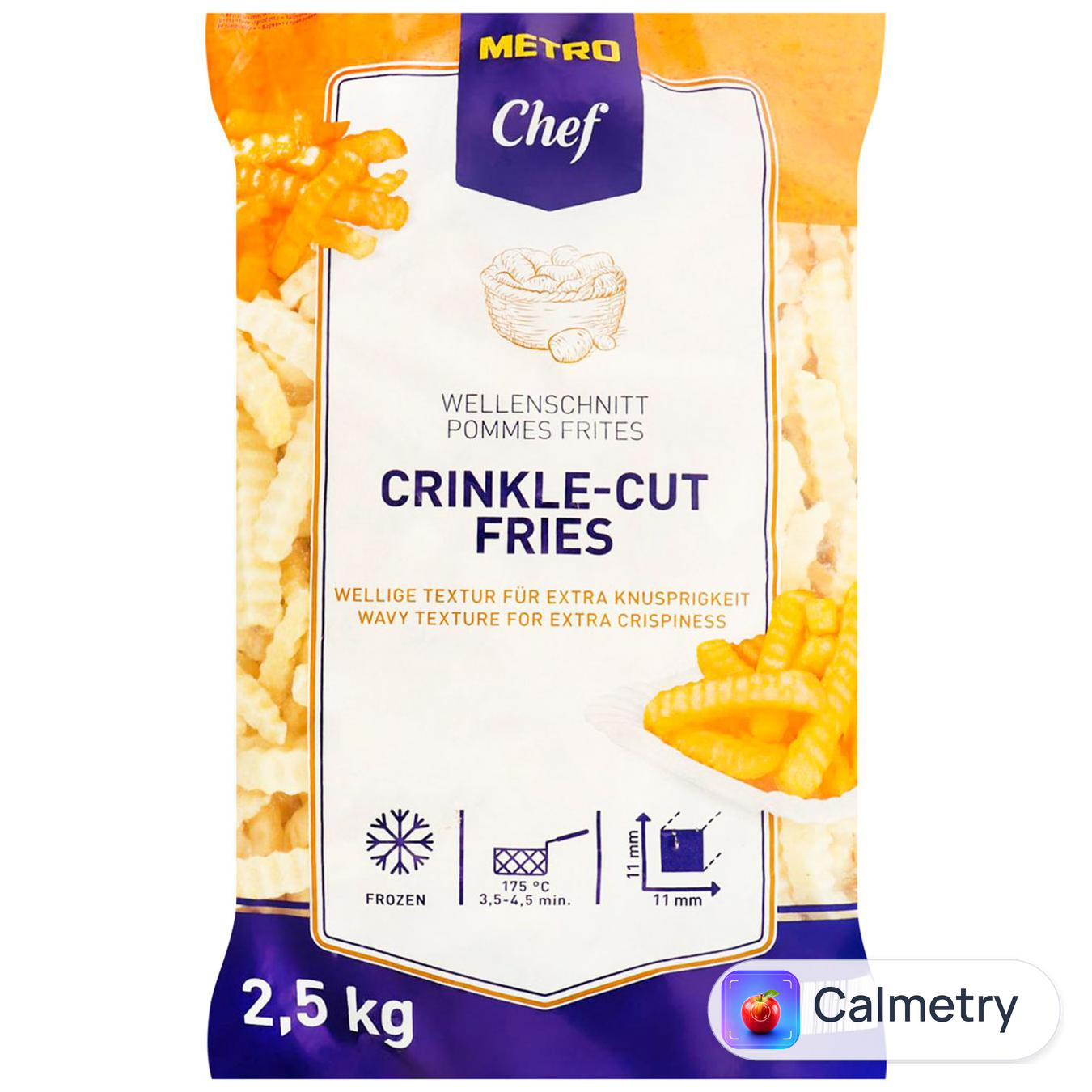Картопля фрі Metro Chef рифлена 2,5кг