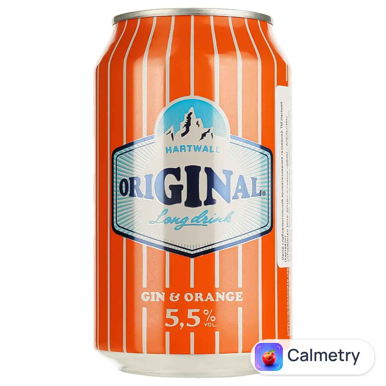 Коктейль Hartwall Original Long Drink Gin & Orange 5,5% 0,33л — фото продукту