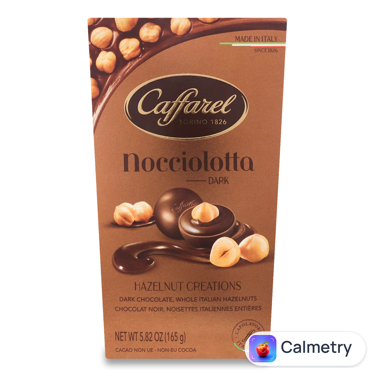 Цукерки Caffarel Nocciolotta з цілим фундуком чорний шоколад 165г