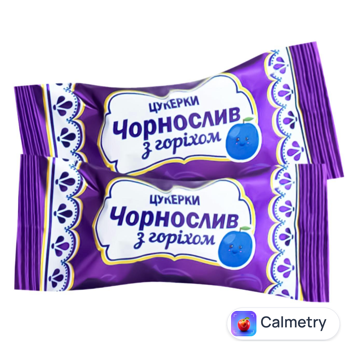 Цукерки Пригощайся Чорнослив з волоським горiхом — фото продукту