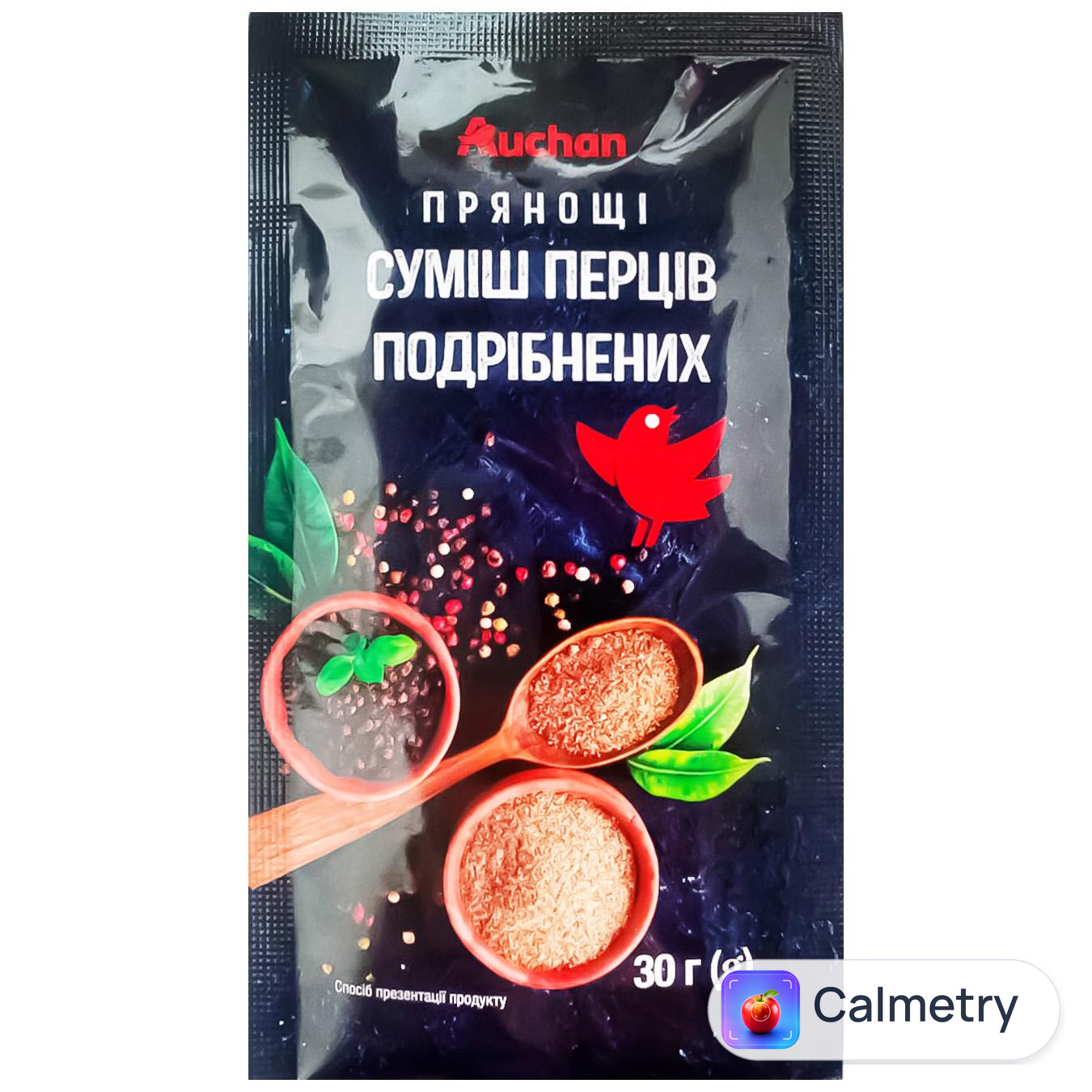 Суміш перців Auchan подрібнена 30г