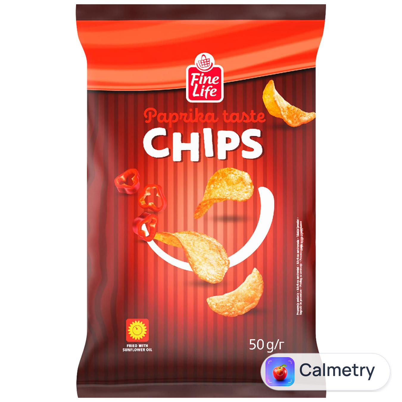 Чипси Fine Life картопляні зі смаком паприки 50г