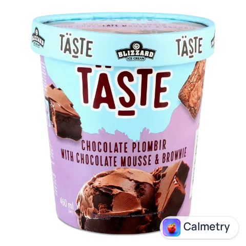 Морозиво Blizzard Taste пломбір шоколадний мус та брауні