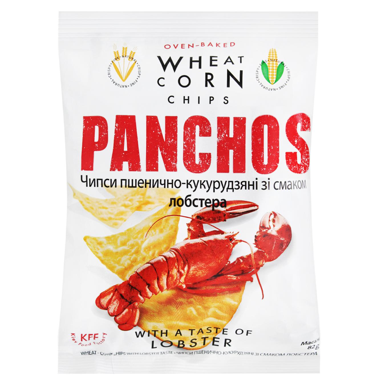 Чипси Panchos пшенично-кукурудзяні зі смаком лобстера 82г — фото продукту