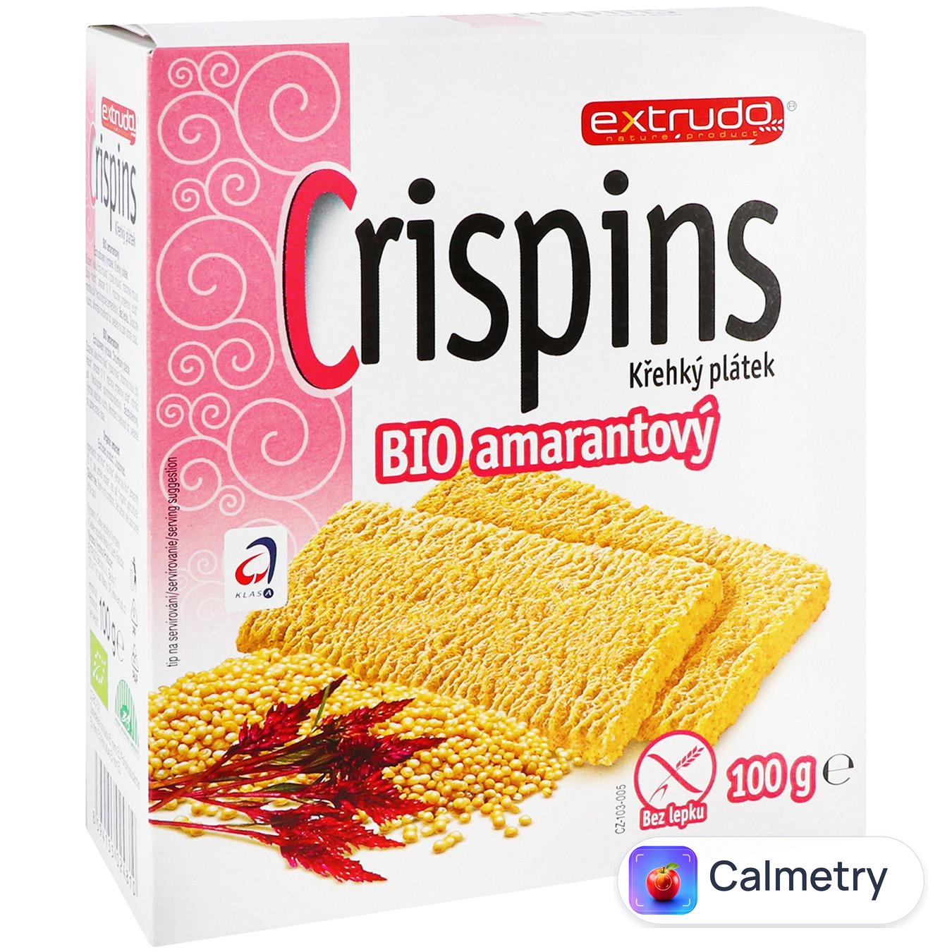 Хлібці Extrudo Crispins органічні з амарантом 100г