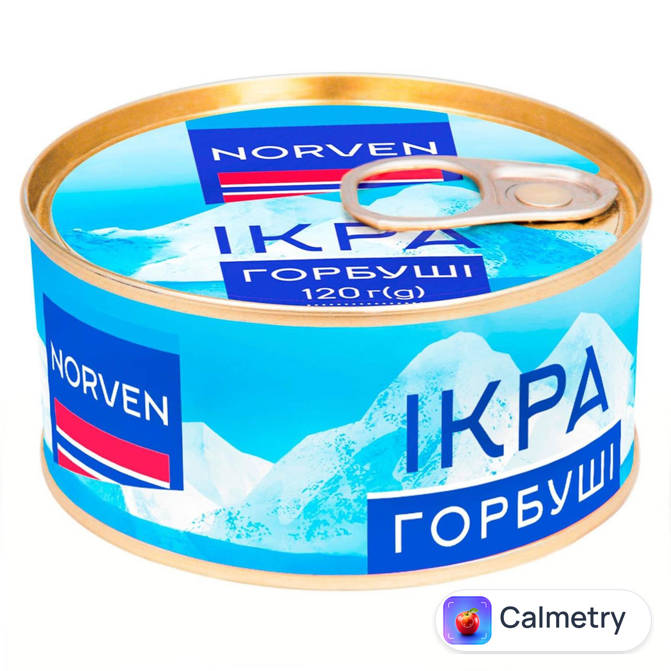 Ікра горбуші Norven 120г — фото продукту