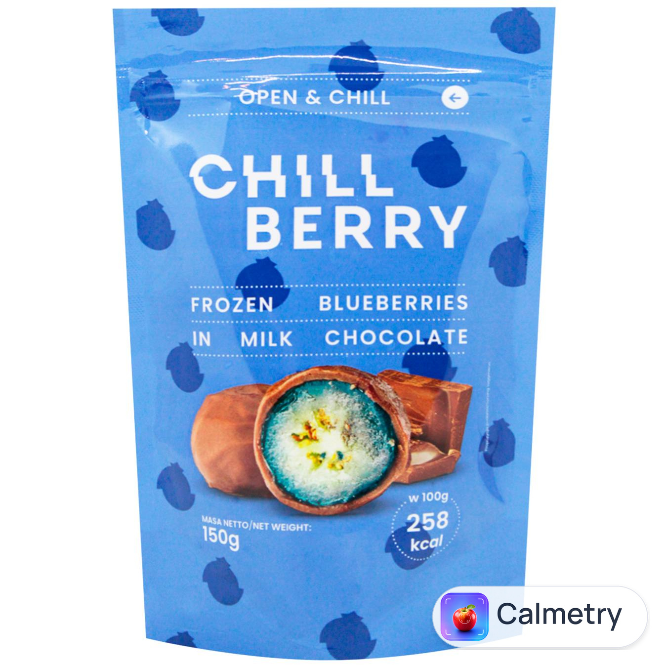 Чорниця Chillberry заморожена в молочному шоколаді 150г