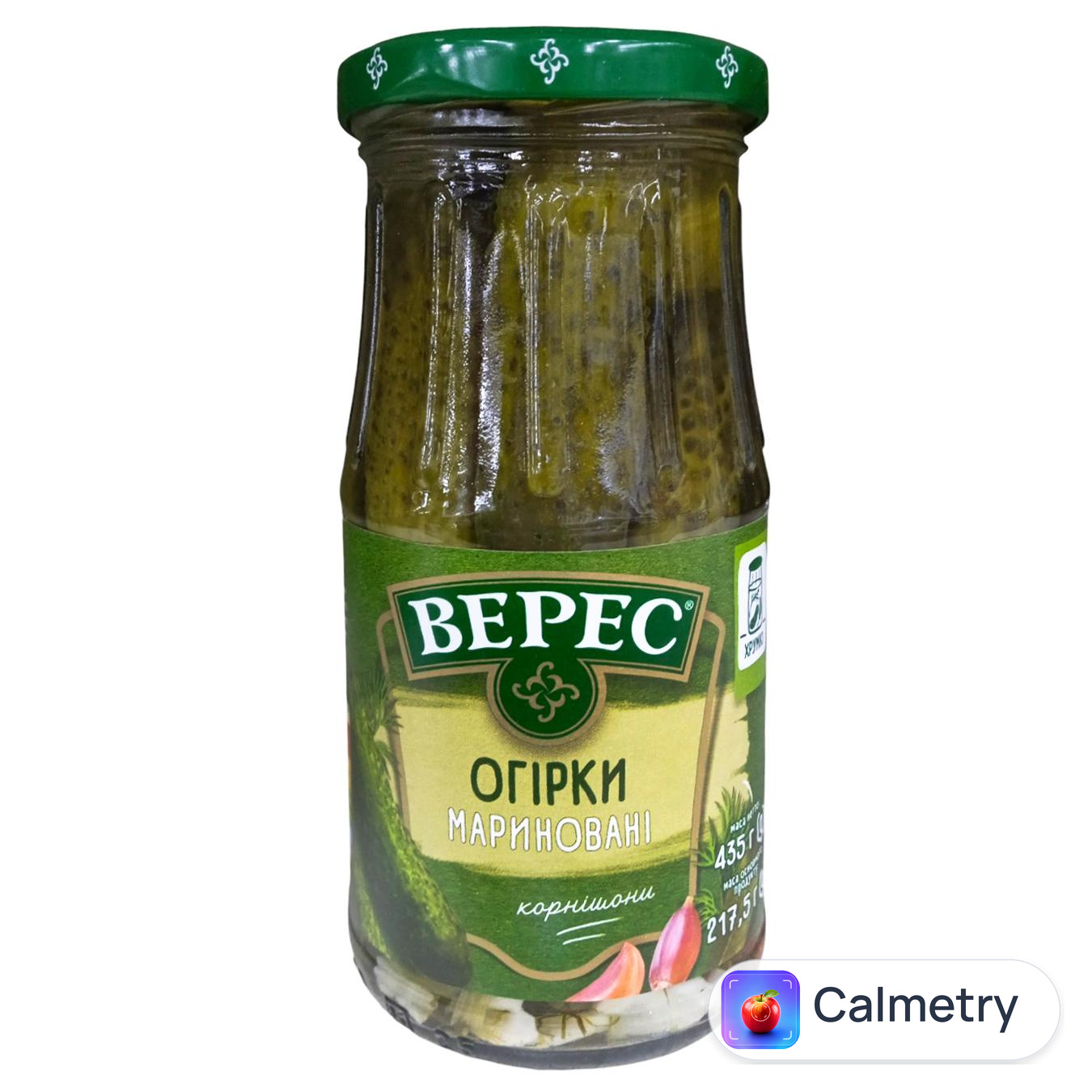 Огірки Верес корнішони мариновані 435г