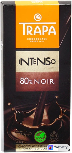 Шоколад Trapa Intenso чорний 80% 175 г