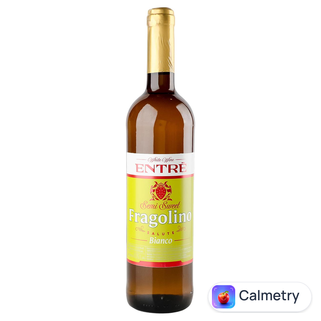 Вино Entre Fragolino Salute Bianco біле напівсолодке 9-13% 0,75л