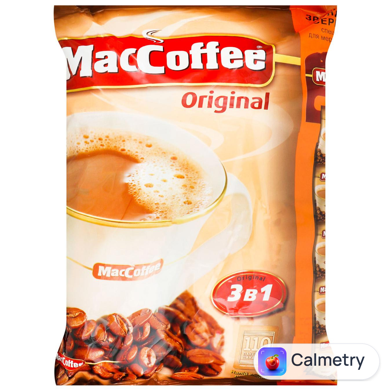 Напій кавовий MacCoffee 3в1 Original розчинний 110шт x 20г