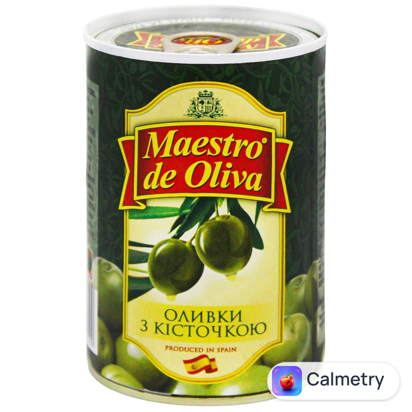 Оливки Maestro de Oliva з кісточкою 432г