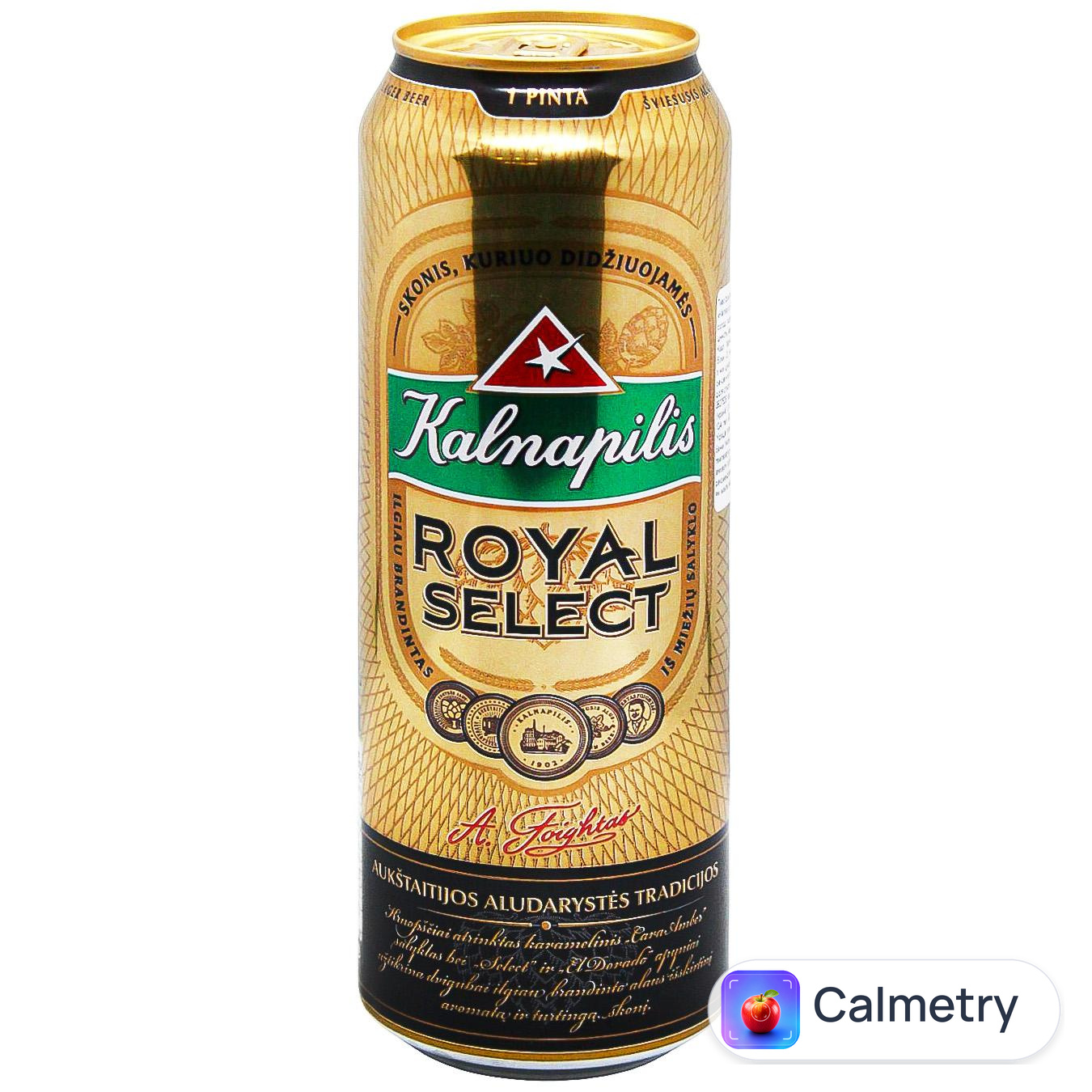 Пиво Kalnapilis Royal Select світле 5,6% 0,568л