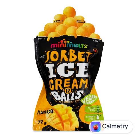 Кульки морозива Mini Melts з сорбету манго