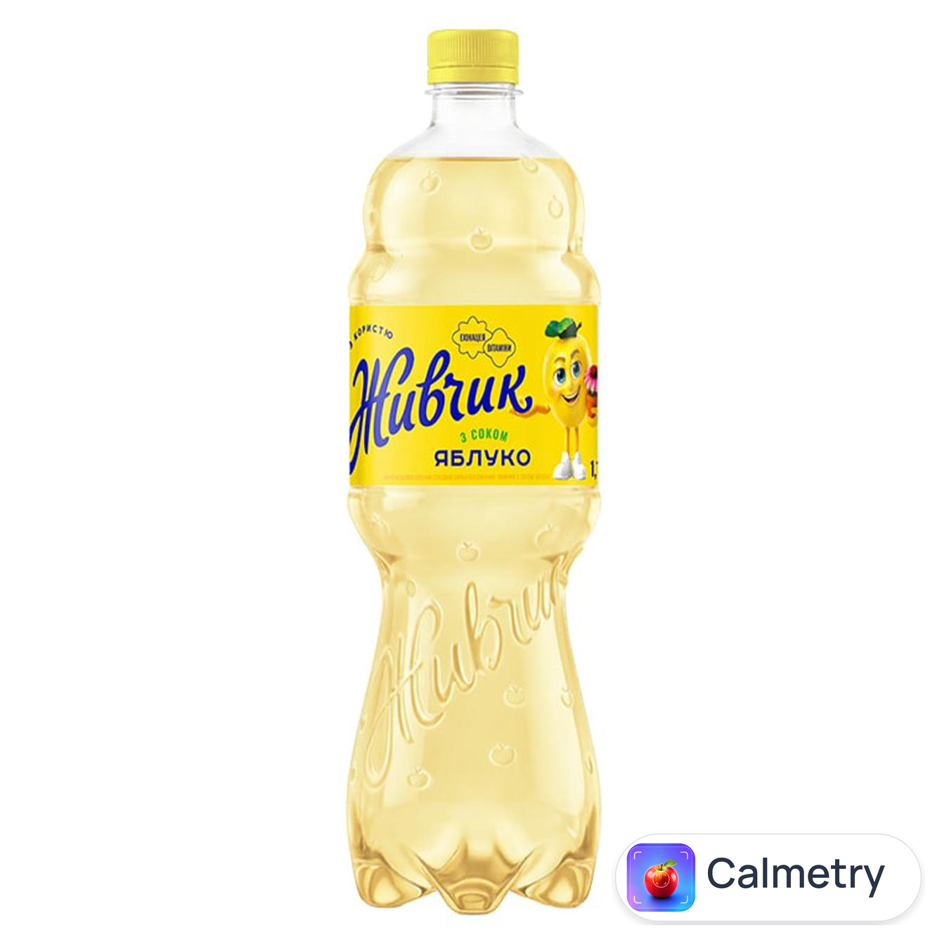 Напій газований Живчик з соком яблука 1л — фото продукту