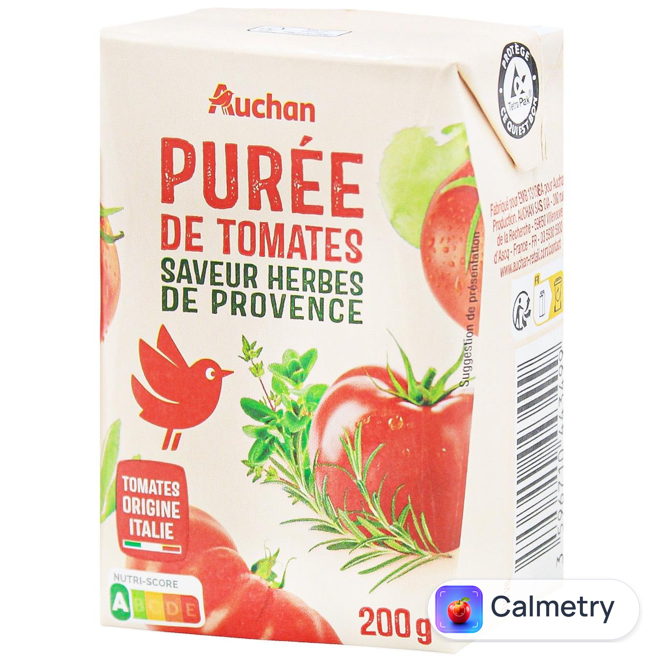Паста томатна Auchan з прованськими травами 99% 200г