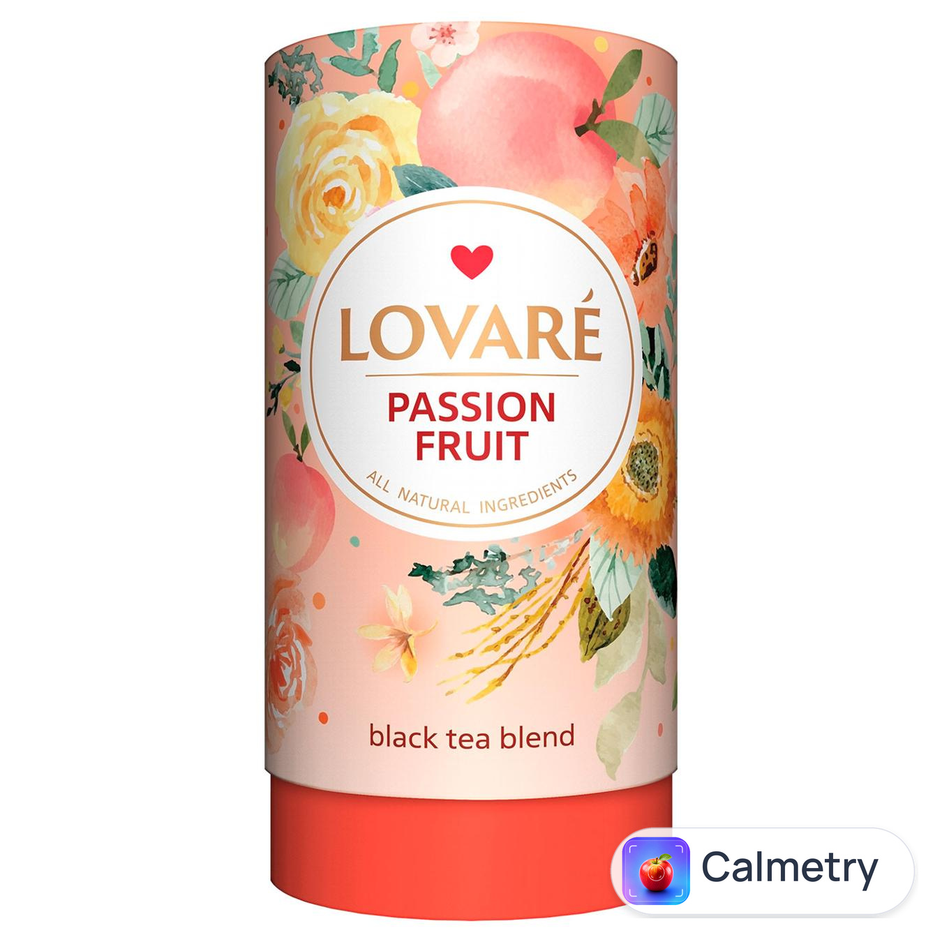 Чай чорний Lovare Пристрасний фрукт листовий з ягодами і фруктами 80г — фото продукту