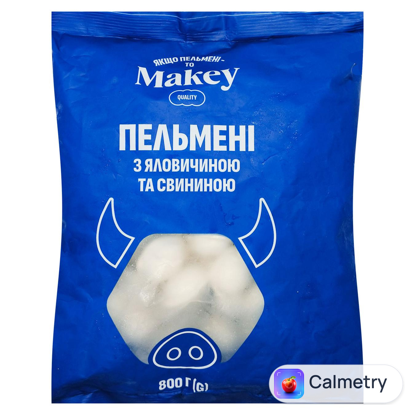 Пельмені Makey з яловичиною та свининою 800г — фото продукту