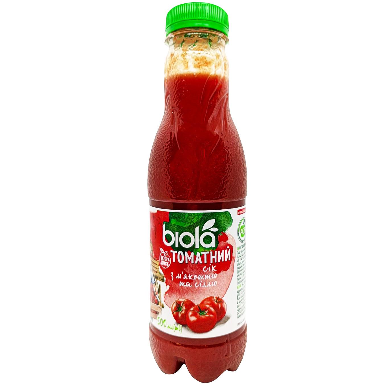 Сік Biola Томатний 0,5л — фото продукту