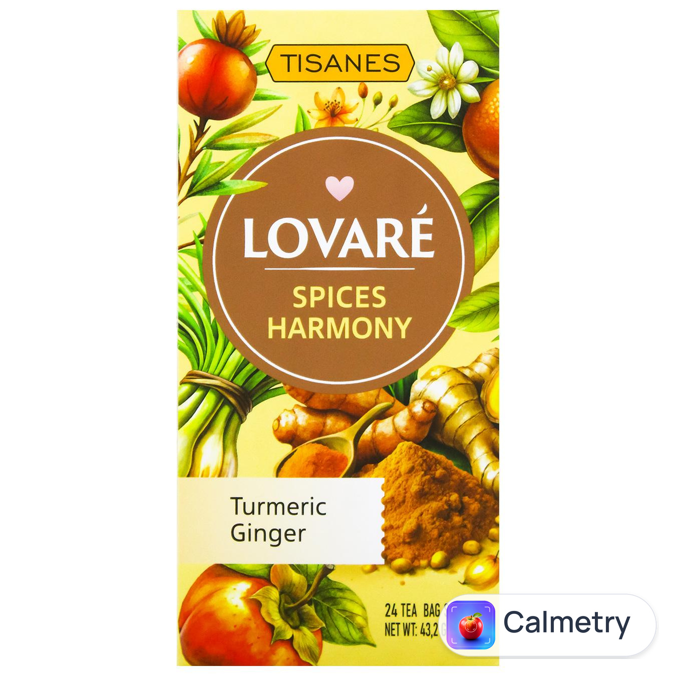 Чай трав’яний Lovare Spices Harmony зі спеціями та плодами 1,8г*24шт — фото продукту