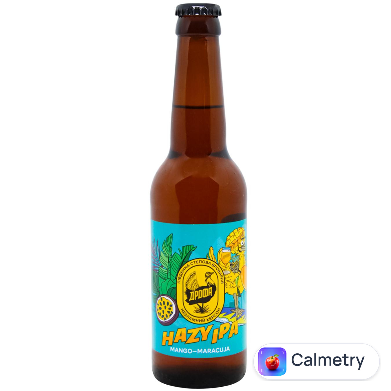 Пиво Дрофа Hazy IPA з манго і маракуєю світле нефільтроване 6,2% 0,33л