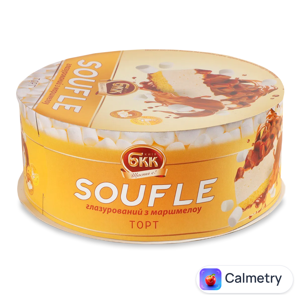 Торт БКК Soufle глазурований з маршмелоу 850г Київ БКК