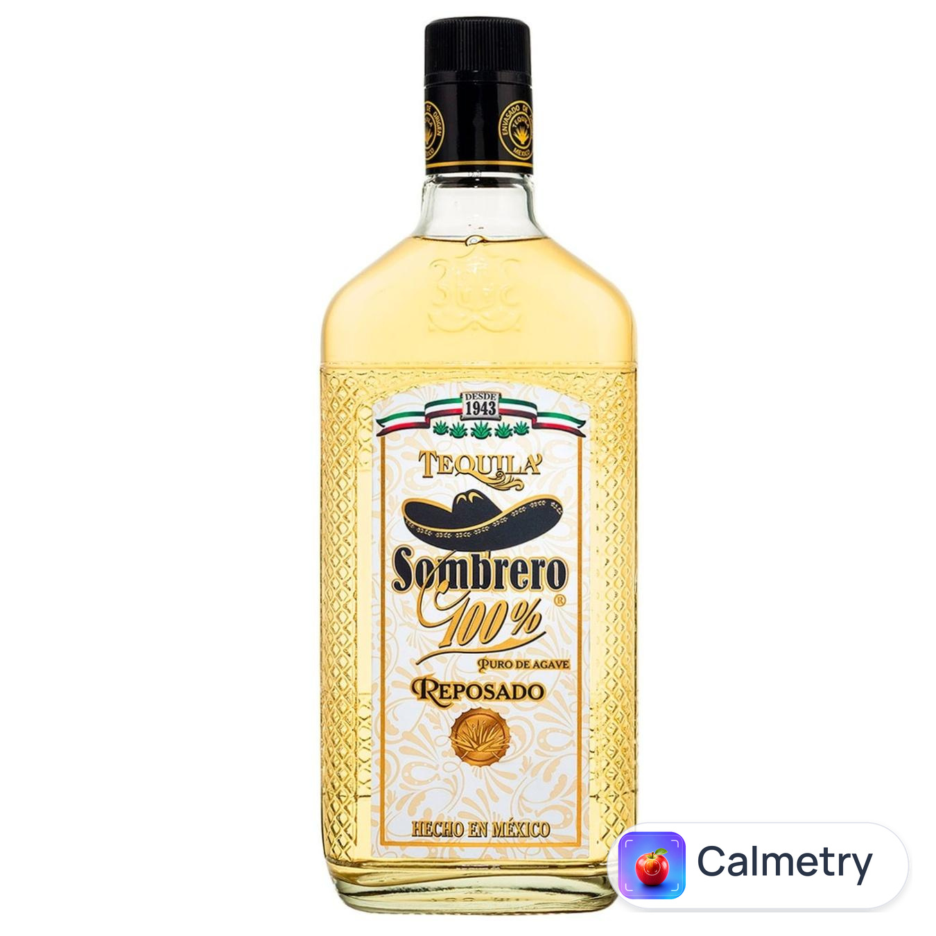 Текіла Sombrero Reposado 38% 1л