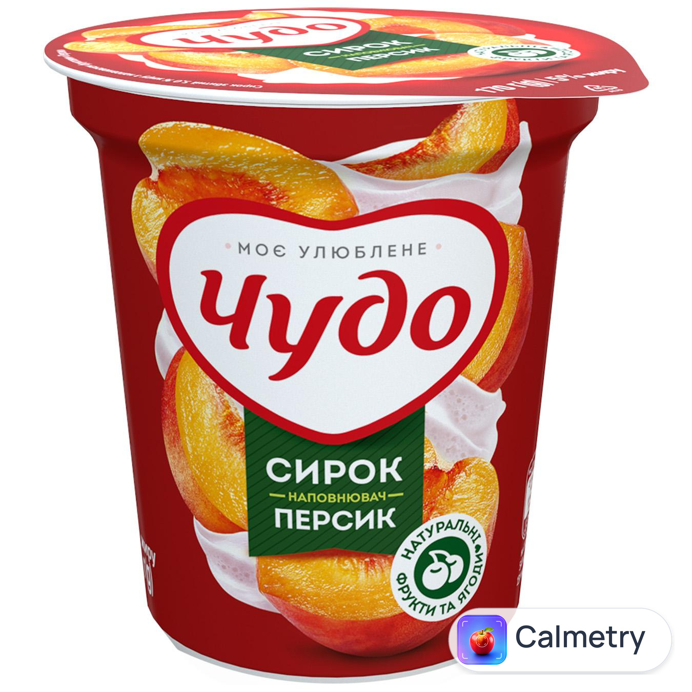 Десерт сирковий Чудо Сирок збитий з персиком 5% 170г