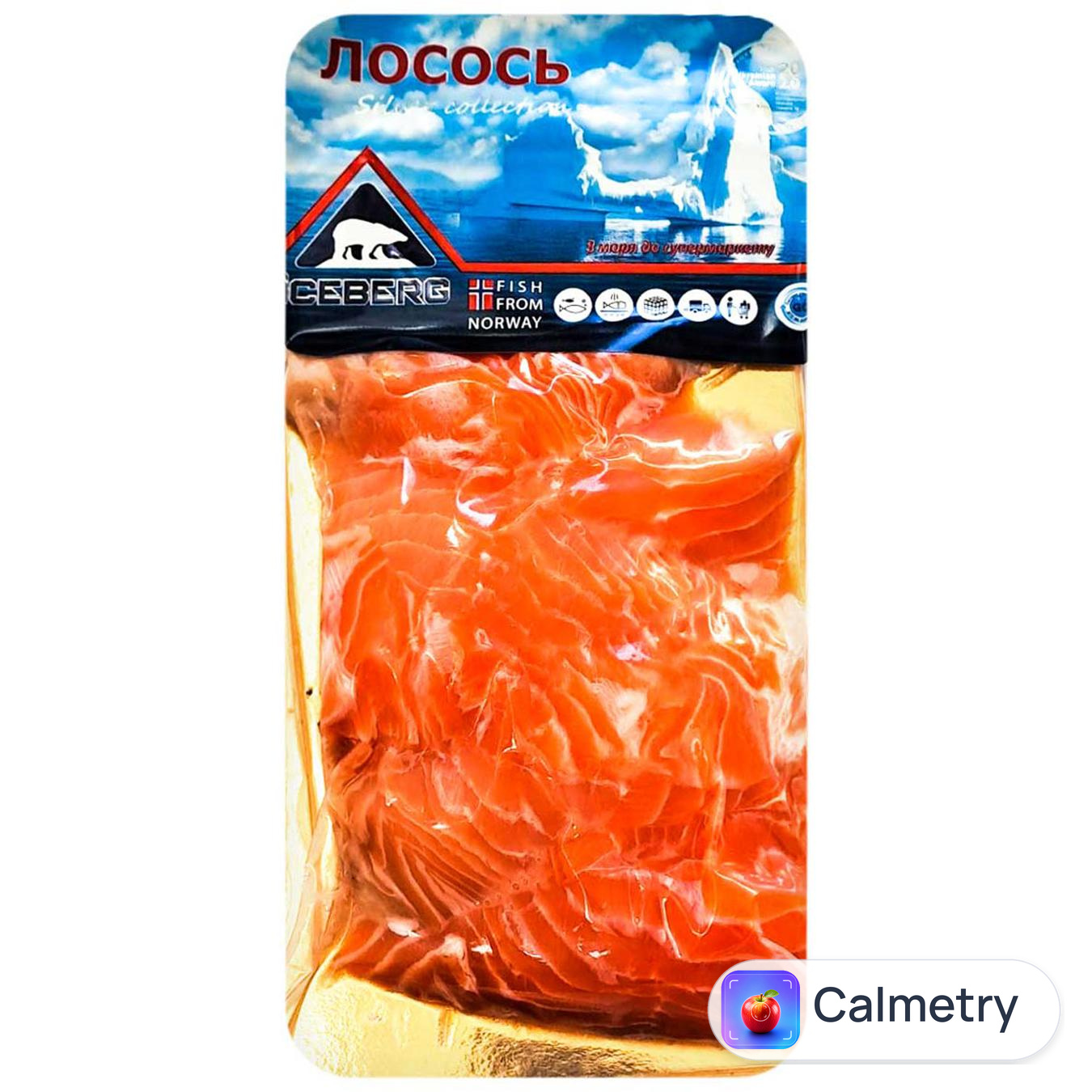 Лосось Iceberg слабосолоний шматочки на шкірі 180г