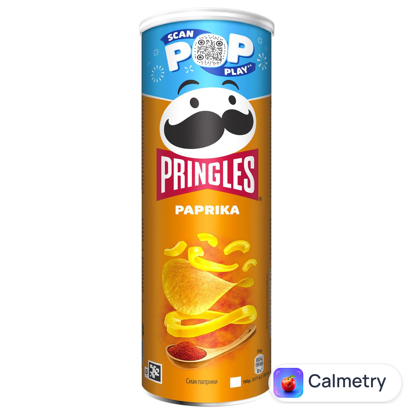 Чипси Pringles зі смаком паприки 165г — фото продукту