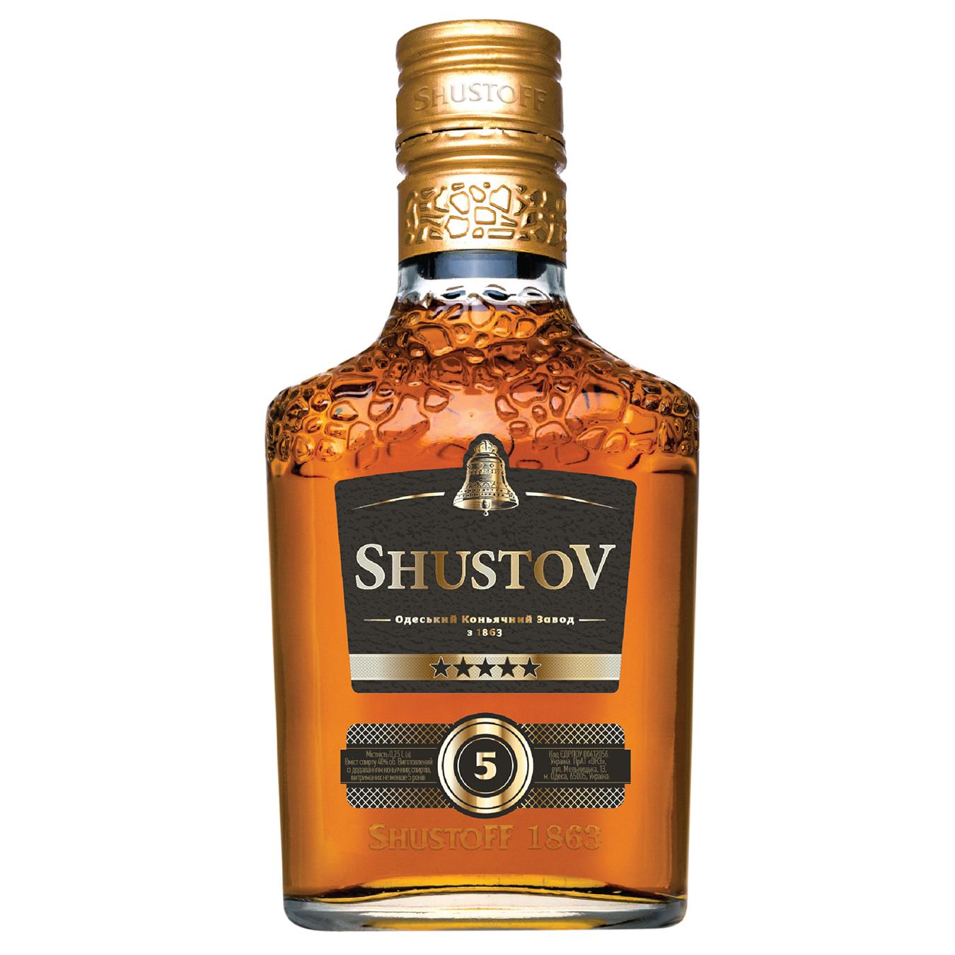 Напій спиртний Shustov Велична колекція 5 років 40% 250мл — фото продукту