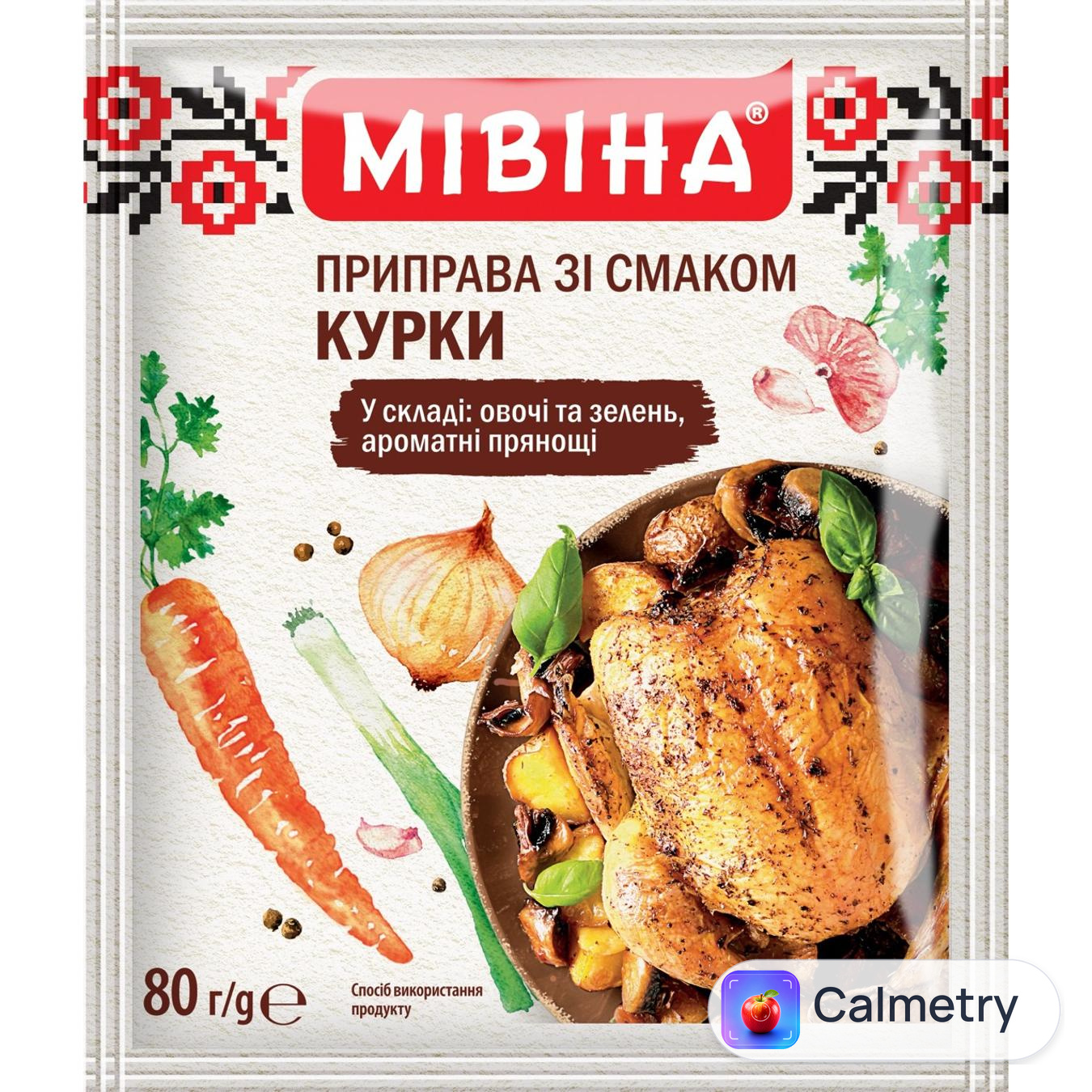 Приправа МІВІНА® зі смаком курки універсальна 80г — фото продукту