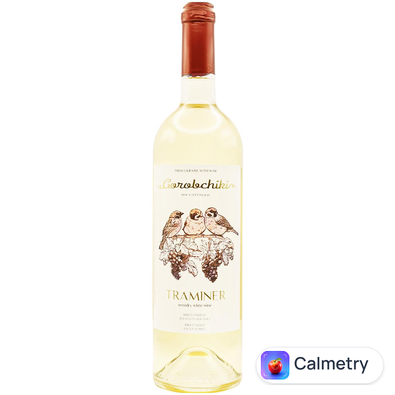 Вино Cotnar Gorobchiki Traminer біле напівсухе 0.75л