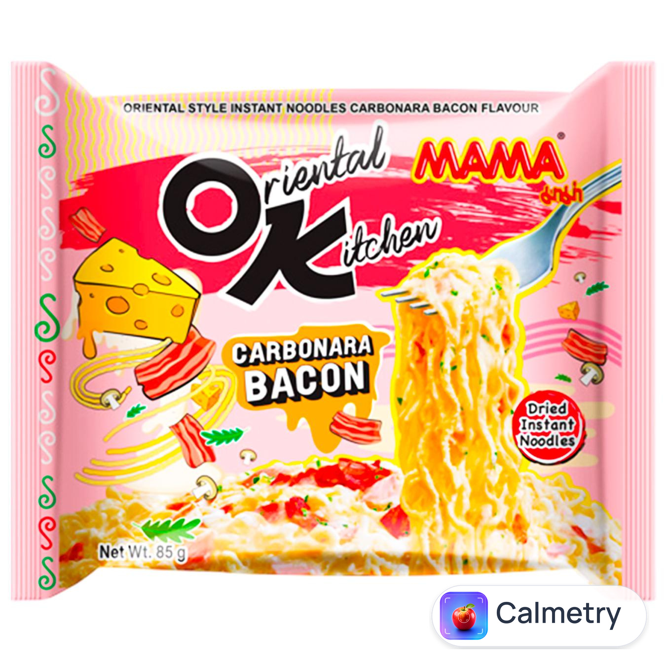 Локшина Mama швидкого приготування зі смаком бекону 85г — фото продукту
