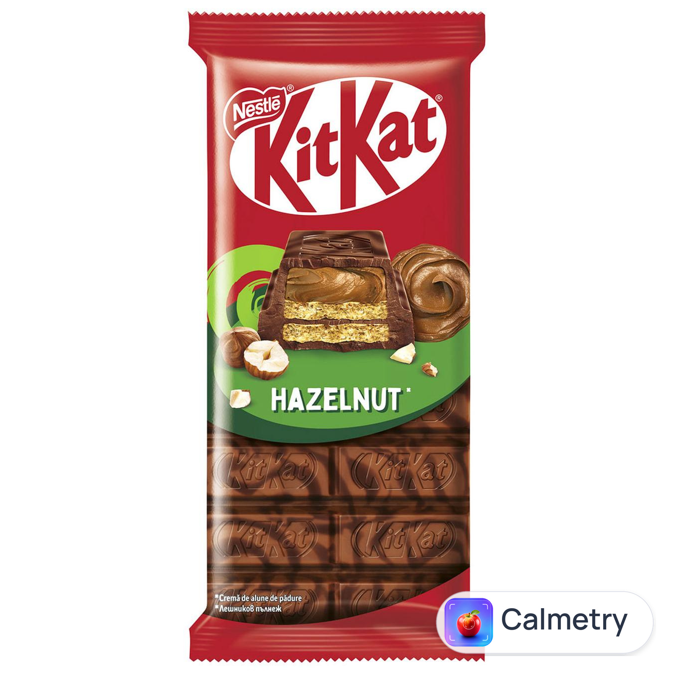 Шоколад молочний та чорний NESTLÉ® KITKAT® Hazelnut 99г — фото продукту