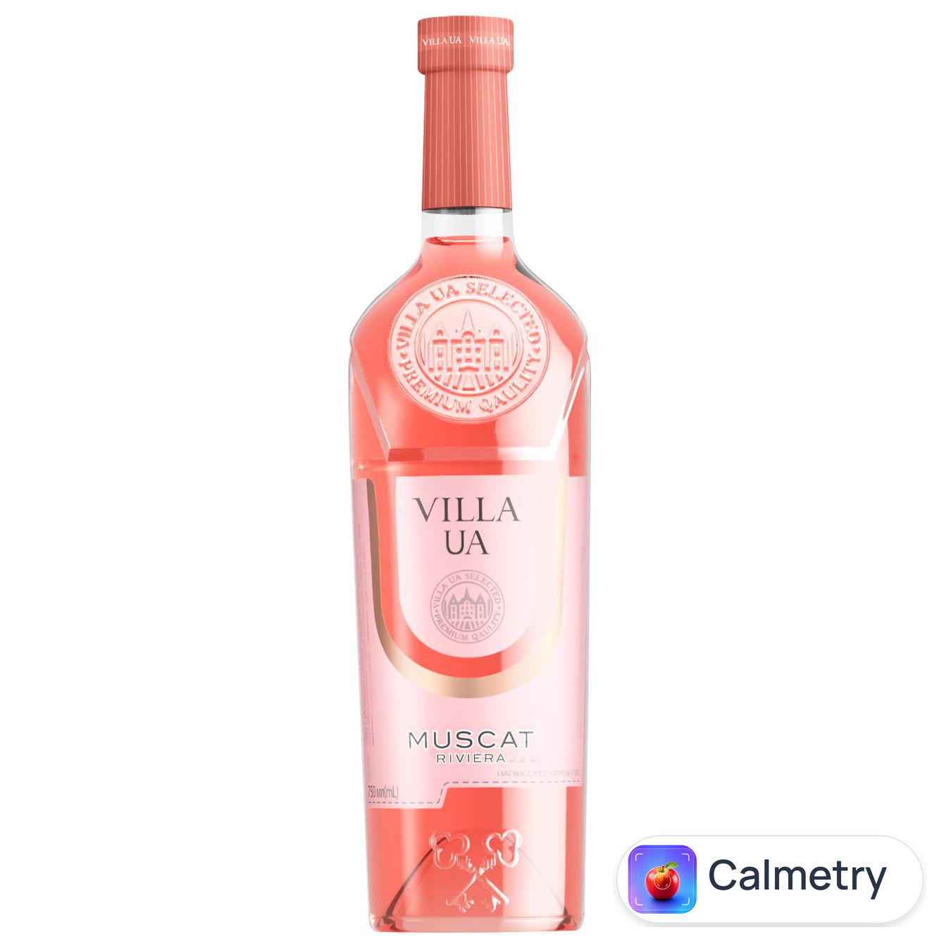 Вино Villa Krim Мускат Рив'єра рожеве напівсолодке 9-13% 0,75л