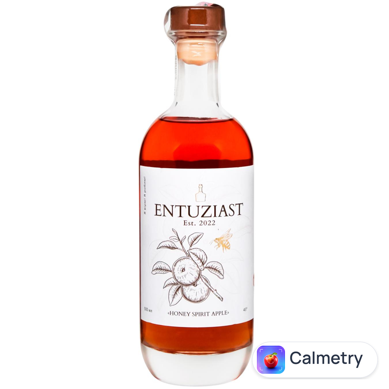 Дистилят медовий Entuziast Honey Spirit Apple 42% 0,5л