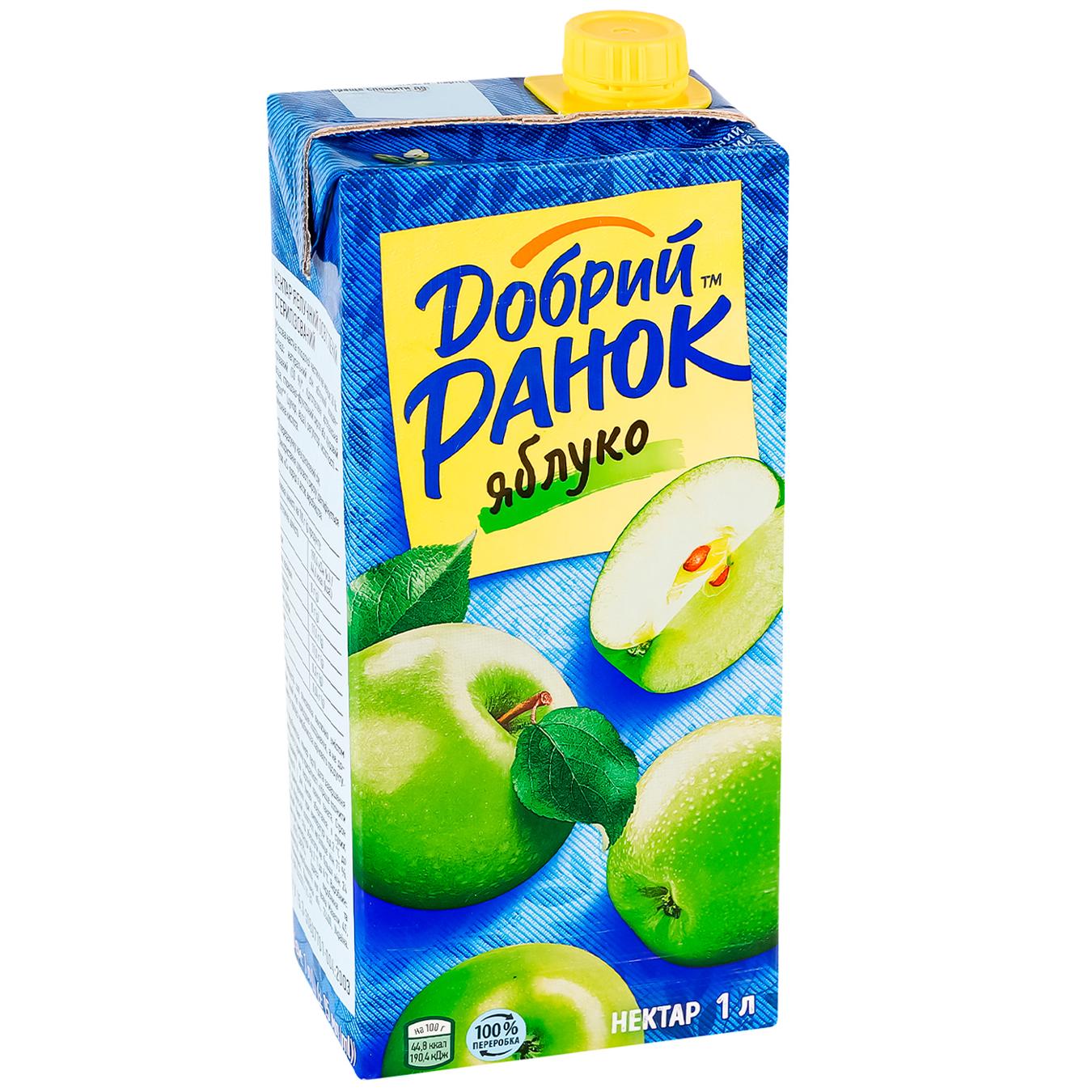 Нектар Добрий Ранок яблуко 1л — фото продукту