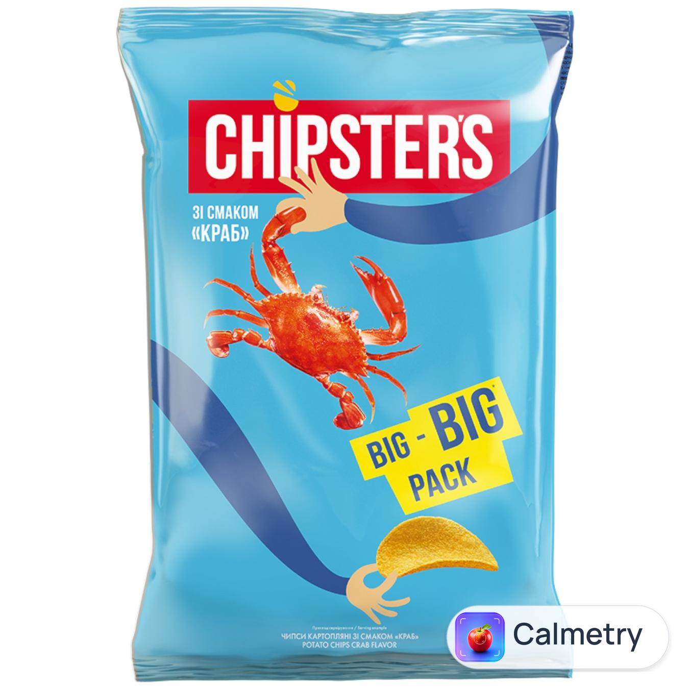 Чипси Chipster`s зі смаком Краб 150г