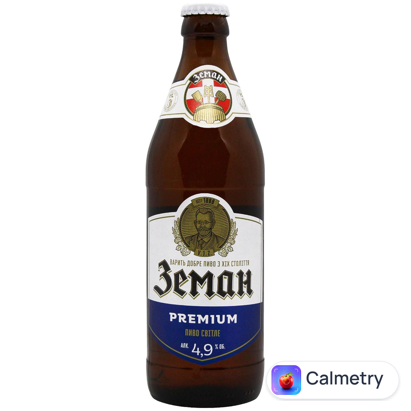 Пиво Zeman Premium світле 4,9% 0,5л — фото продукту