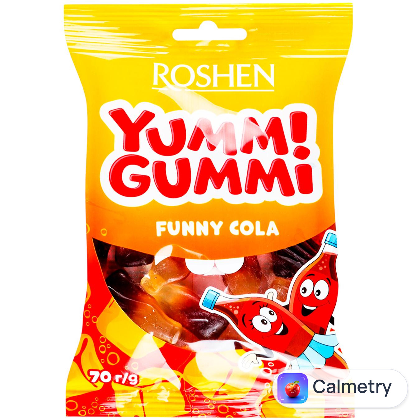 Цукерки Roshen Yummi Gummi Funny Cola 70г