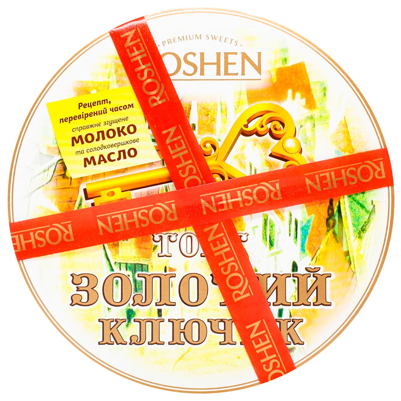 Торт Roshen Золотий ключик 500г — фото продукту