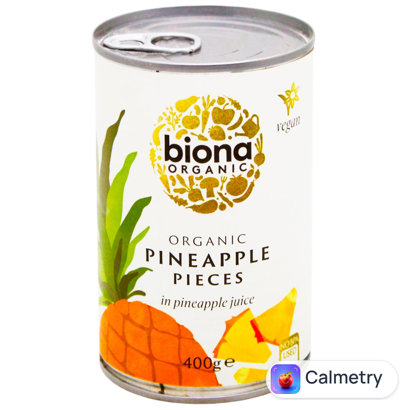 Ананас Biona Organic шматочки в ананасовому соку 400г