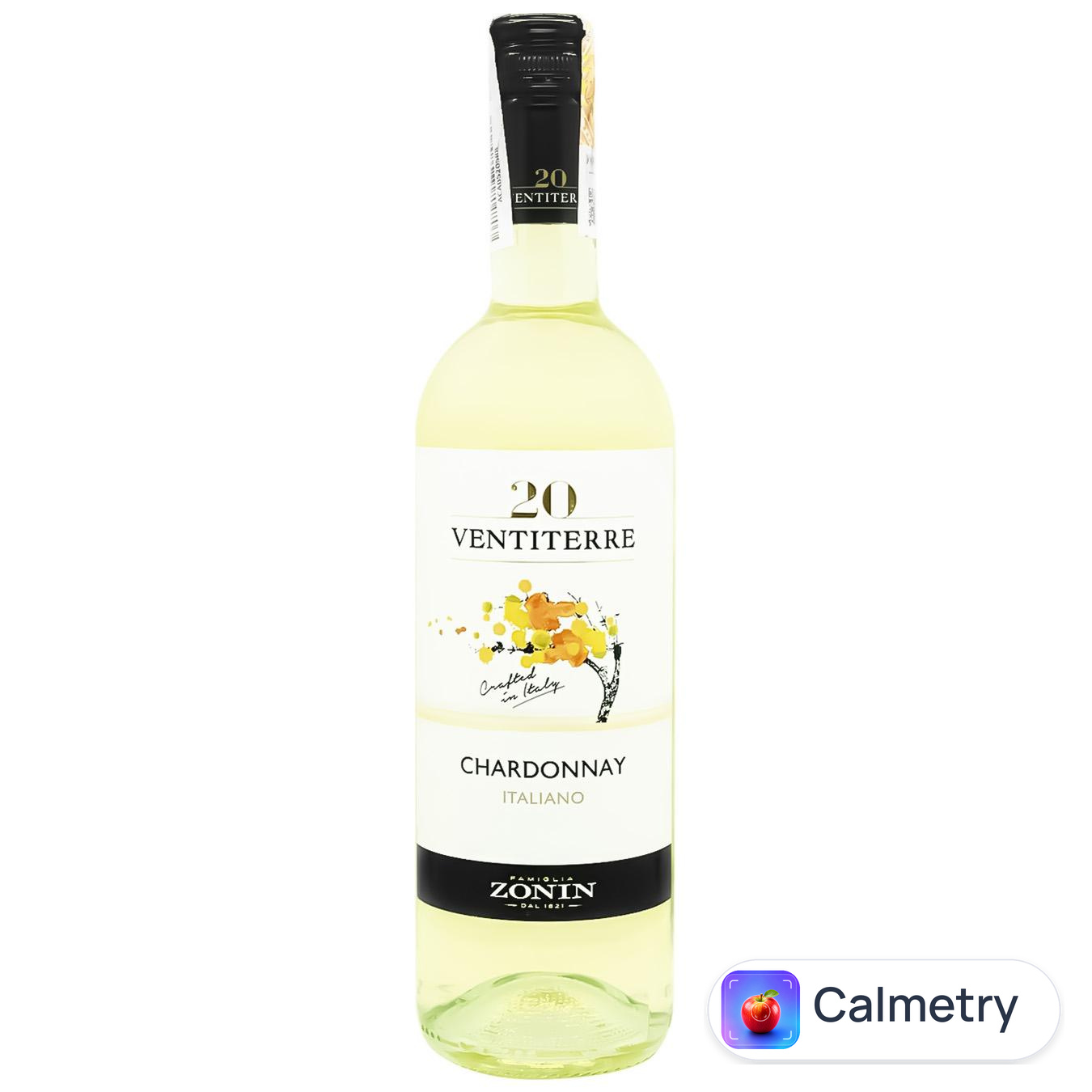 Вино Zonin Ventiterre Chardonnay біле сухе 12% 0.75л