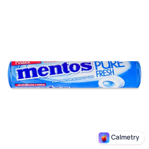 Гумка жувальна Mentos Pure fresh «Свіжа м'ята» 15,75г