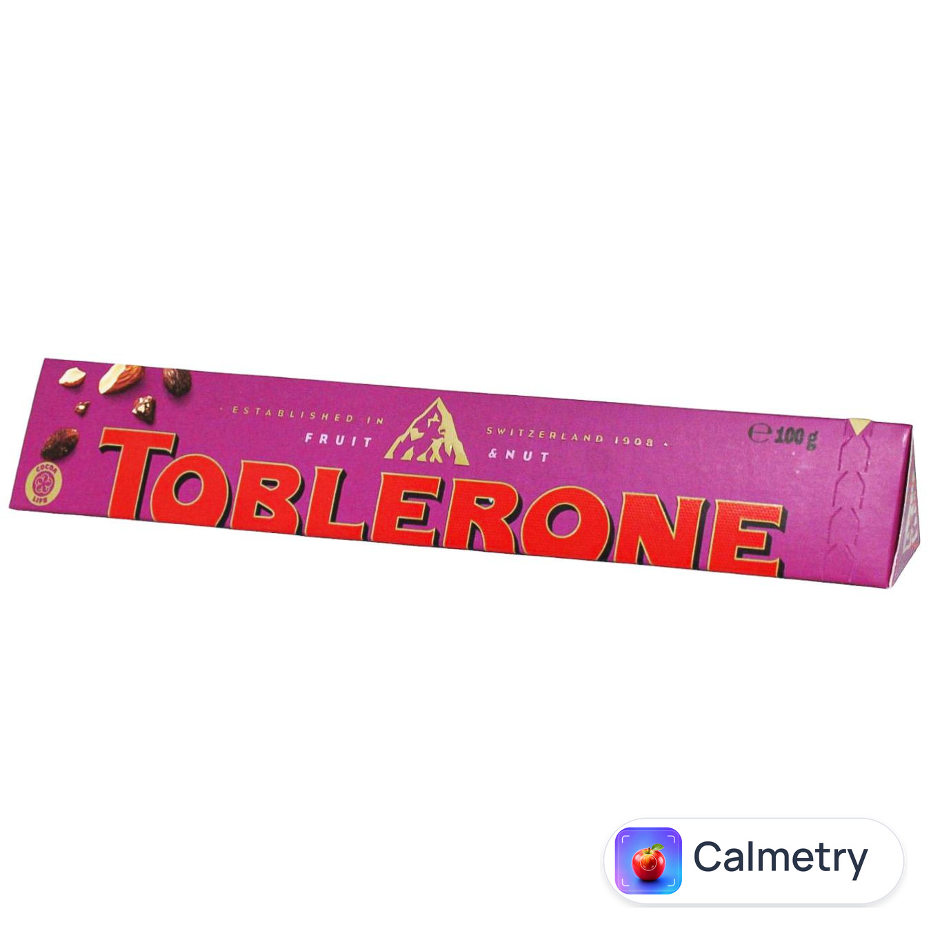 Шоколад молочний Toblerone з родзинками і нугою 100г — фото продукту